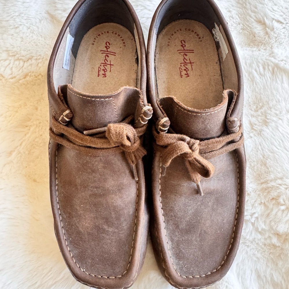 Collection B Brown Loafers with Suede Finish
